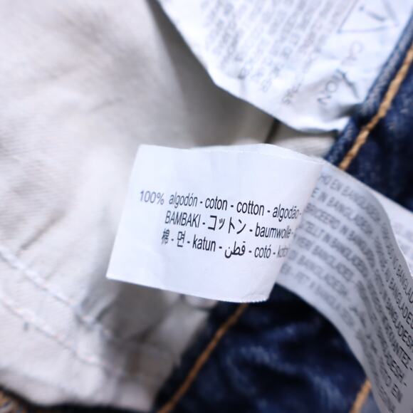 ZARA Denim Mini Skirt Dark Washed Sea Blue Mid Rise Button Fly Casual Women's S - Picture 8 of 12